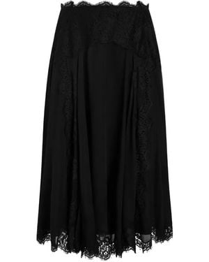 Dolce & Gabbana Chiffonrock - Schwarz
