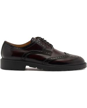 Bally Eduard Brogue Leather Derby Shoes - Black