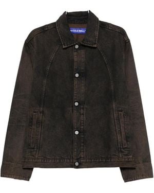 A_COLD_WALL* Cromer dyed panelled denim jacket - Schwarz