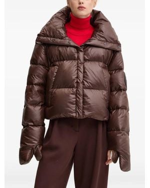 MMC Studio Gefütterte Jacke Mit Abnehmbaren Ärmeln - Rot