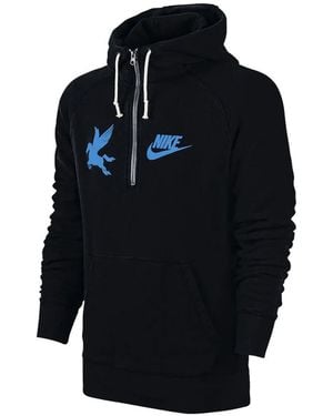 Nike Pegasus Air Logo-Print Hoodie - Blue