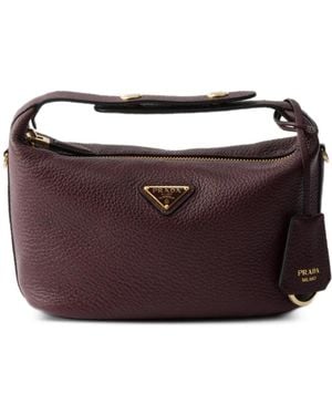 Prada Chérie Leather Mini-Bag - Purple