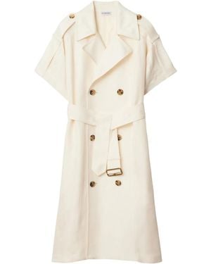 Burberry Doppelreihiges Trenchkleid - Natur