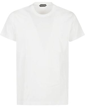 Tom Ford T-Shirt Girocollo Con Tasca - Bianco