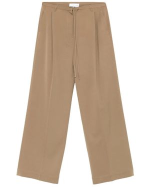 Christian Wijnants Bundfaltenhose mit Kordelzug - Natur