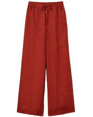 Twinset Drawstring Palazzo Pants - Red