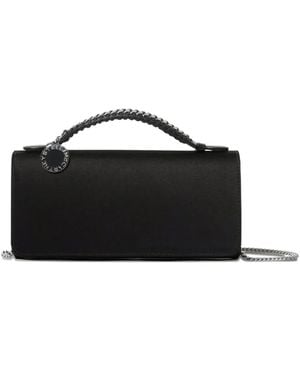 Stella McCartney Falabella Clutch Mit Flechthenkel - Schwarz