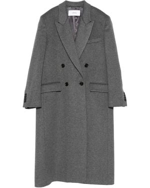 Lardini Martin Double-Breasted Button Coat - Grey