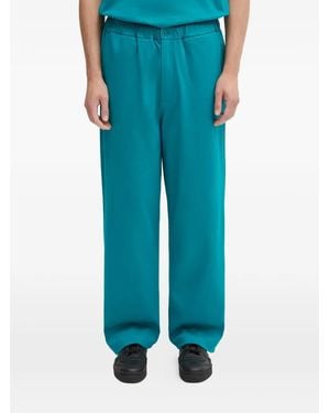 PANGAIA Button-Fastening Trousers - Blue