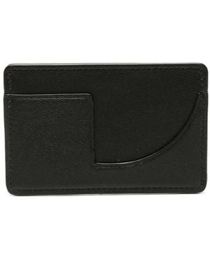 Patou Jp Leather Cardholder - Black