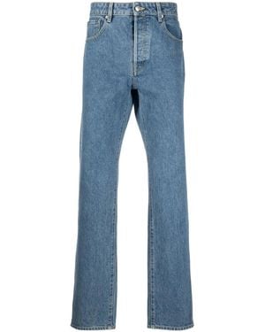 KENZO Halbhohe Straight-Leg-Jeans - Blau