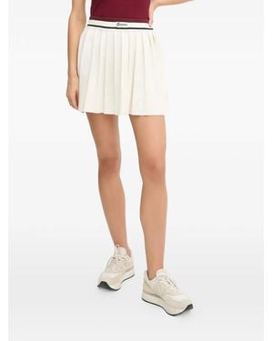 Guess Pleated Mini Skirt - White