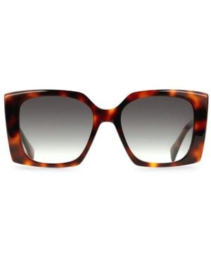 Liu Jo Tortoiseshell-Pattern Square-Frame Sunglasses - Black