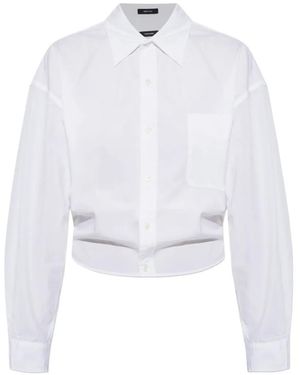 R13 Cropped Shirt - White