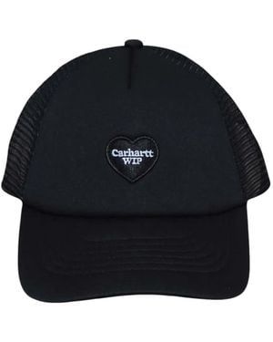 Carhartt Logo-Patch Trucker Hat - Black