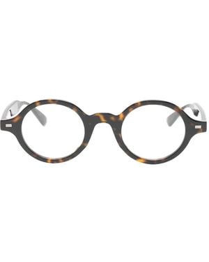 KENZO Gafas Weave Con Montura Redonda - Marrón