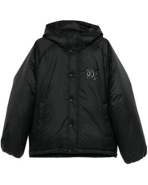 Amiri Logo-Patch Hooded Jacket - Black