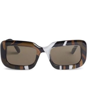 PUCCI Marmo Rectangular Sunglasses - Grey