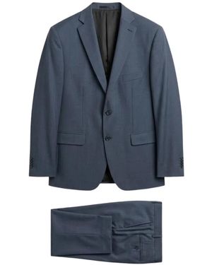 pierlorenzo Single-Breasted Notch-Lapel Suit - Blue