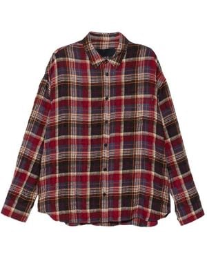 Juun.J Plaid Shirt - Red