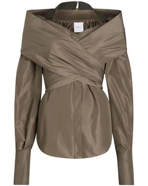 Patou Wrap Blouse - Green