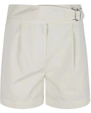Burberry Pantalones Cortos Con Hebilla - Blanco