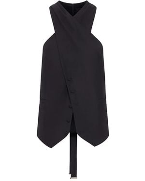 Max Mara Selva Asymmetric Vest - Blue