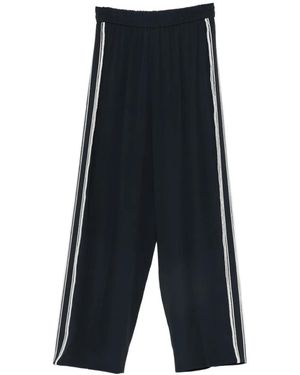 Fabiana Filippi Silk Blend Trousers - Blue