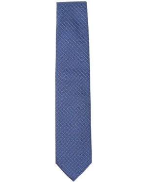 Corneliani Corbata Con Motivo - Azul