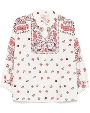 Weekend by Maxmara Paisley-Print Cotton Shirt - White