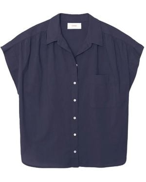 Xirena Lexi Short-Sleeve Shirt - Blue