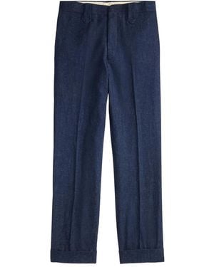 RRL Belt-Loops Pants - Blue