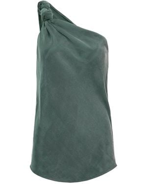 Silvia Tcherassi Yanet One-Shoulder Blouse - Green