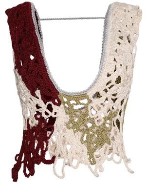 MAYSHA Floral V-Neck Top - Natural