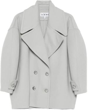 Loewe Jas Met Dubbele Rij Knopen - Grijs