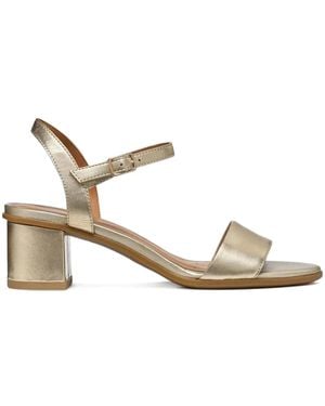 Geox 55Mm Aurely Block-Heel Sandals - Natural