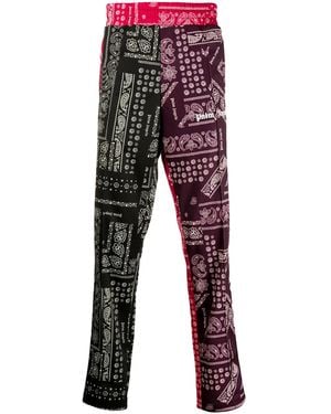 Palm Angels Bandana Print Track Trousers - Red