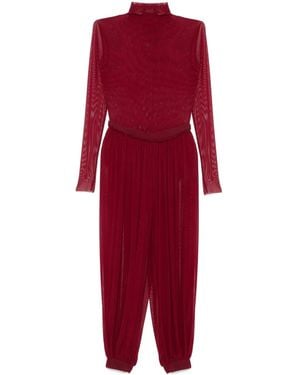 Atu Body Couture Set de pantalones de malla - Rojo