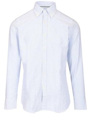 Al Duca d'Aosta Striped Button-Down Shirt - White