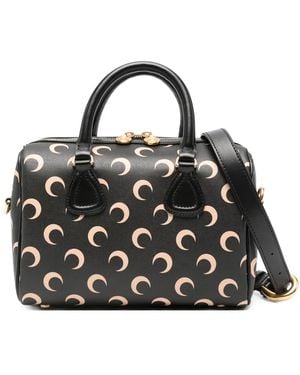 Marine Serre Moon Canvas Strike Bag - Black