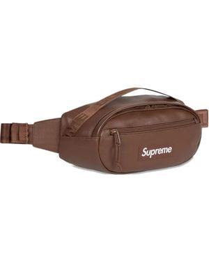 Supreme Leather Belt Bag - Brown