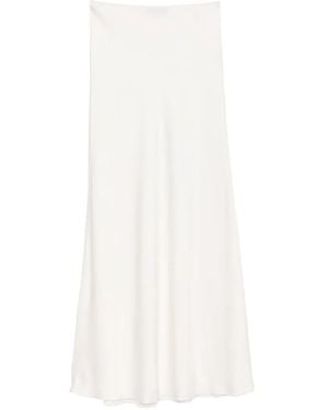 Fabiana Filippi Midirock Im Satin-Look - Weiß