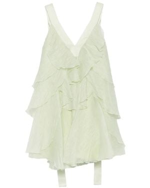 Aje. Athena Ruffled Dress - White