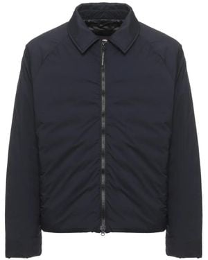 Canada Goose Lodge Logo-Patch Jacket - Blue