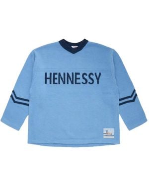 Son Of The Cheese Henny Intarsia-Knit Jumper - Blue