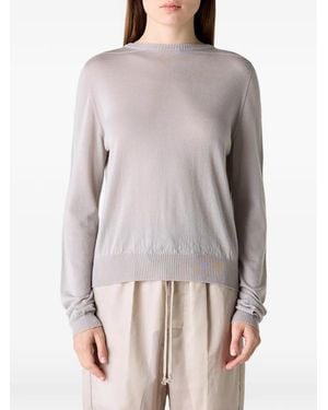 Rick Owens Biker Level Sweater - Gray
