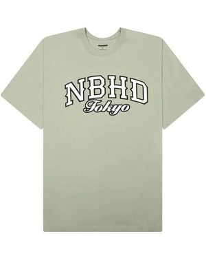 Neighborhood Logo-Print T-Shirt - Green