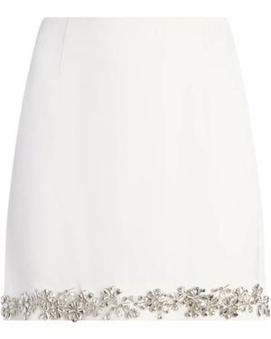Cinq À Sept Tumbling Flowers Adona Skirt - White
