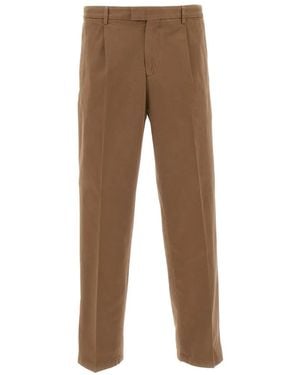 Briglia 1949 Marguttad Straight-Leg Trousers - Natural