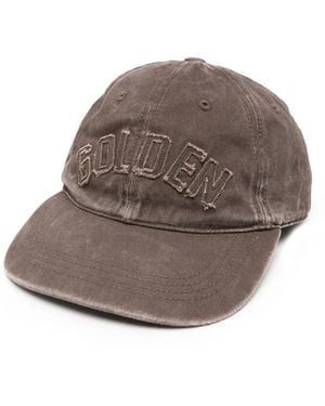 Golden Goose Distressed-Effect Baseball Cap - Brown